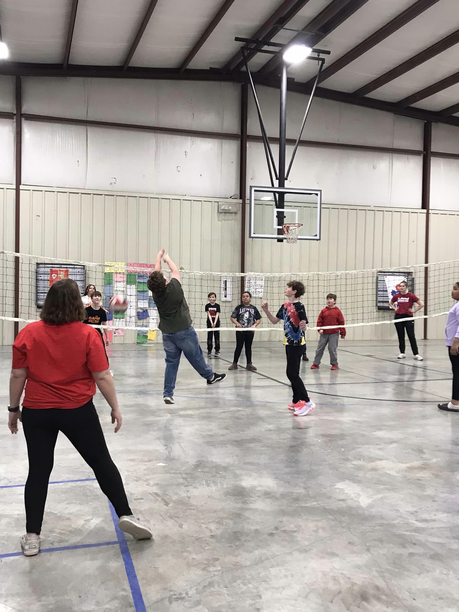 Children playing sports and games at AASC in Atchison Kansas